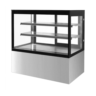 Front Glass Cake Display Fridge gâché vertical avec la conception de produits moderne de style
