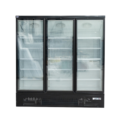 Congélateur en verre de porte d'aliments surgelés avec le plateau automatique de l'eau d'évaporation