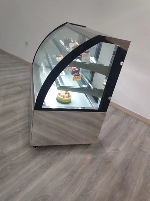 Réfrigérateur commercial d'affichage de la pâtisserie R290 avec le thermostat de Dixell Digital