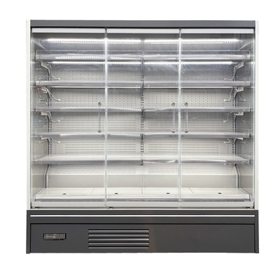 R290 réfrigérant - réfrigérateurs ouverts pour magasins avec étagères en plexiglas