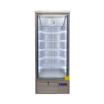 Fabricant de congélateur vertical sans gel avec porte vitrée triple vitrée anti-brouillard sans cadre