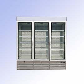 volume en verre d'affichage du refroidisseur 1380L d'affichage de porte de 220V 50H de boisson en verre droite de congélateur