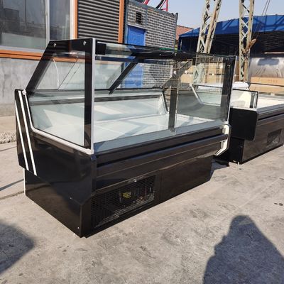 L'épicerie de la porte 220L de Front Straight Lifting Up Glass montre le réfrigérant du réfrigérateur R290