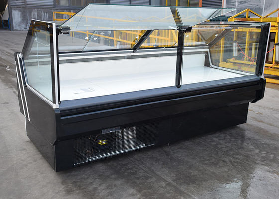 La vitrine de viande d'épicerie de Front Lift Up Straight Glass Secop automatique dégivrent