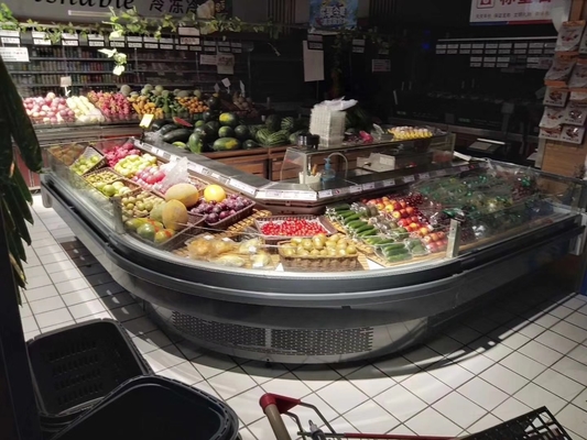 Un grippage plus frais d'étalage d'épicerie de Sincool R404a et aller solution