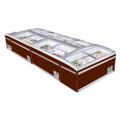 Congélateur commercial libre d'île de Frost Combi avec le moteur de fan d'EBM pour le condensateur