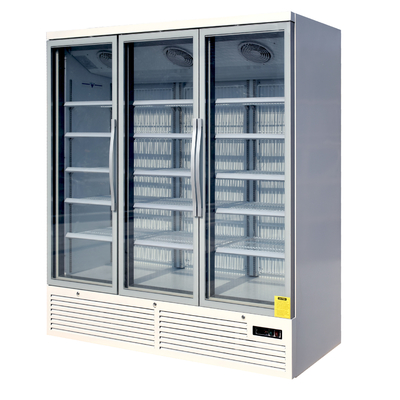 Réfrigérateur commercial de boissons de Multideck avec de basses-e portes en verre