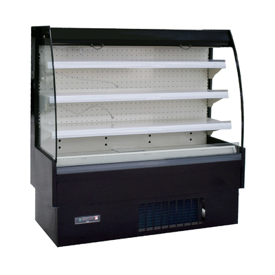 Front Refrigerated Display Case ouvert R404a avec le panneau en verre transparent