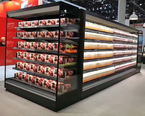 Réfrigérateur d'affichage de R448A Multideck utilisé pour des boissons de laiterie