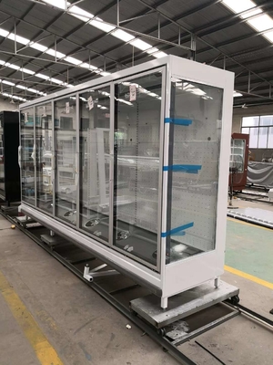 Réfrigérateur affronté commercial de Multideck avec l'anti brouillard de portes