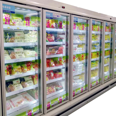 Réfrigérateur en verre Frost de Multideck de porte libre avec le contrôleur de température de Digital