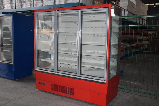 Éclairage en verre idéal de Front Multideck Refrigerator With LED