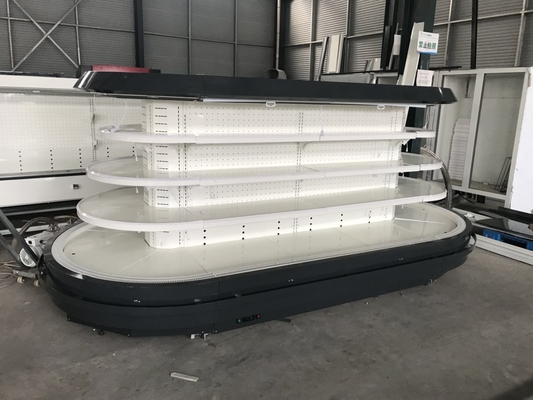Réfrigérateur ouvert semi haut d'affichage de Multideck avec 3 couches de rayonnage réglable