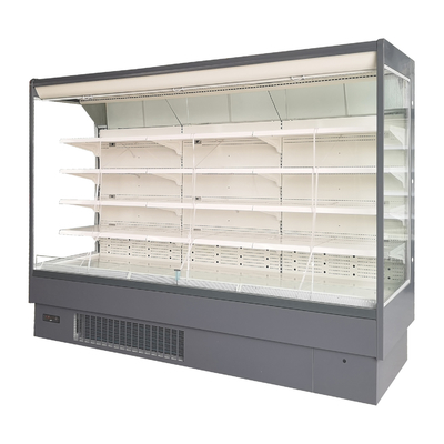 Étalage réfrigéré de supermarché avec 5 couches de rayonnage réglable