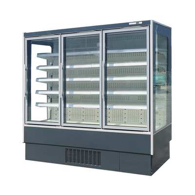 Les lumières verticales de LED saisissent et vont refroidisseur Multideck d'affichage pour la viande