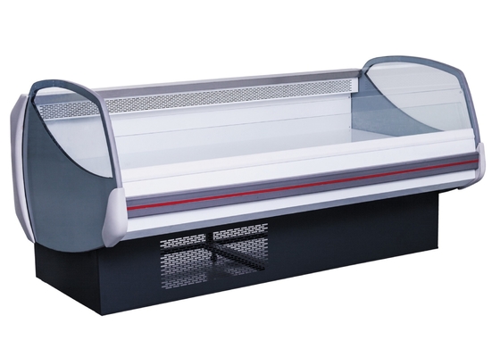 Le supermarché horizontal de Display Fridge For de boucher a fait cuire l'affichage de nourritures