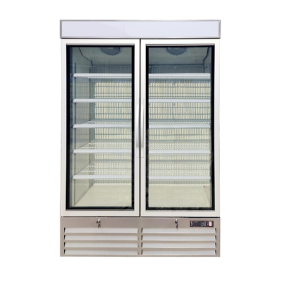 Congélateur en verre vertical de marchandiseur de porte avec des lumières de Cabinet de LED